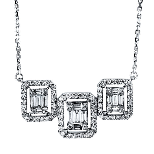 Baguette Illusion Collier - 4G332