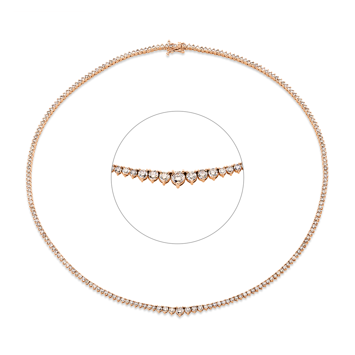 Mehrfachsteinbesatz Collier - 4I551
