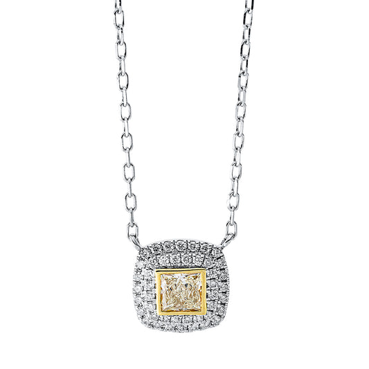 Farbiger Diamant Collier - 4I701