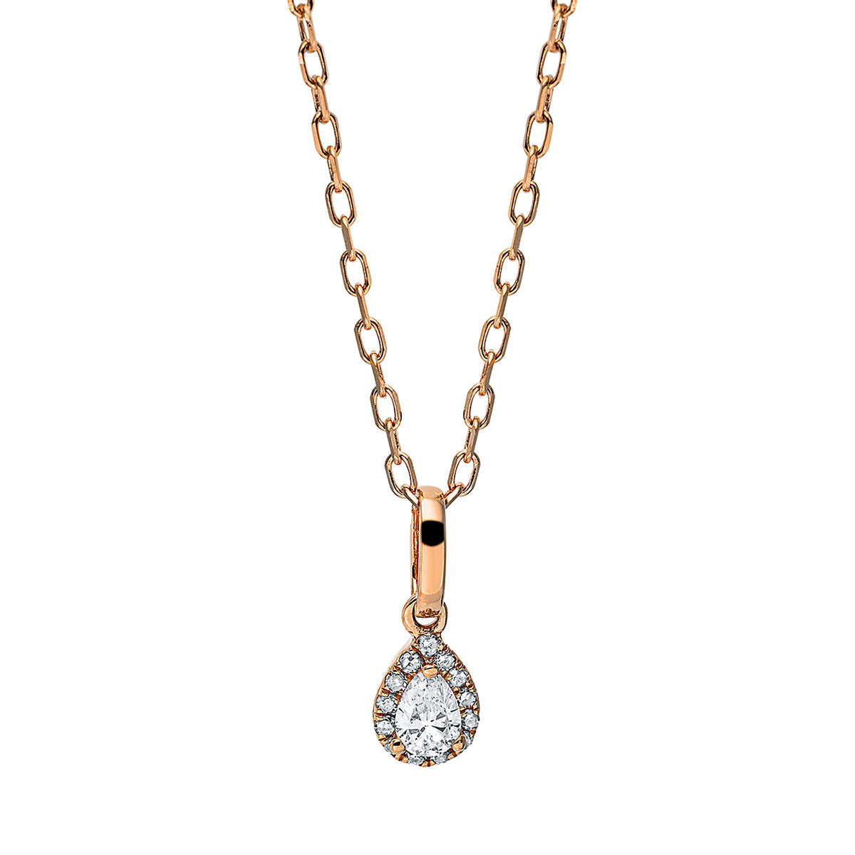 Solitaire mit Besatz Collier - 4I719