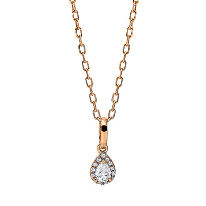 Solitaire mit Besatz Collier - 4I719
