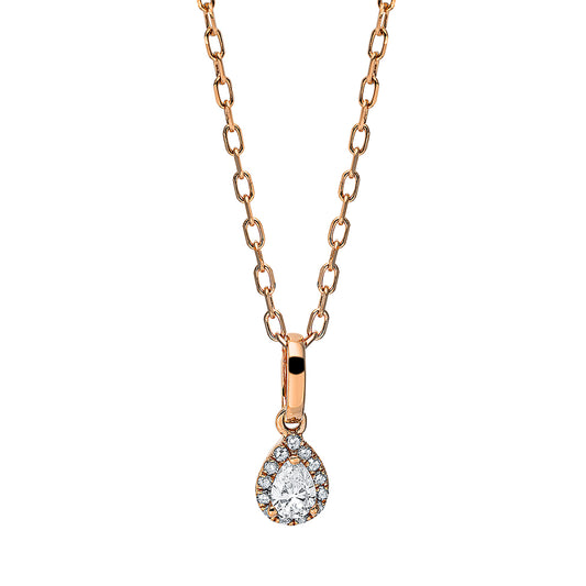 Solitaire mit Besatz Collier - 4I719