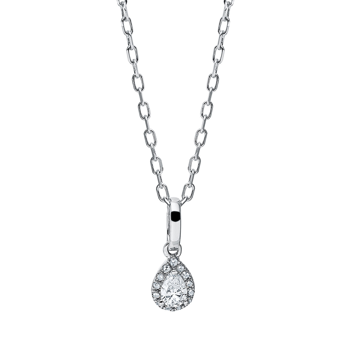 Solitaire mit Besatz Collier - 4I719