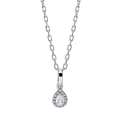 Solitaire mit Besatz Collier - 4I719