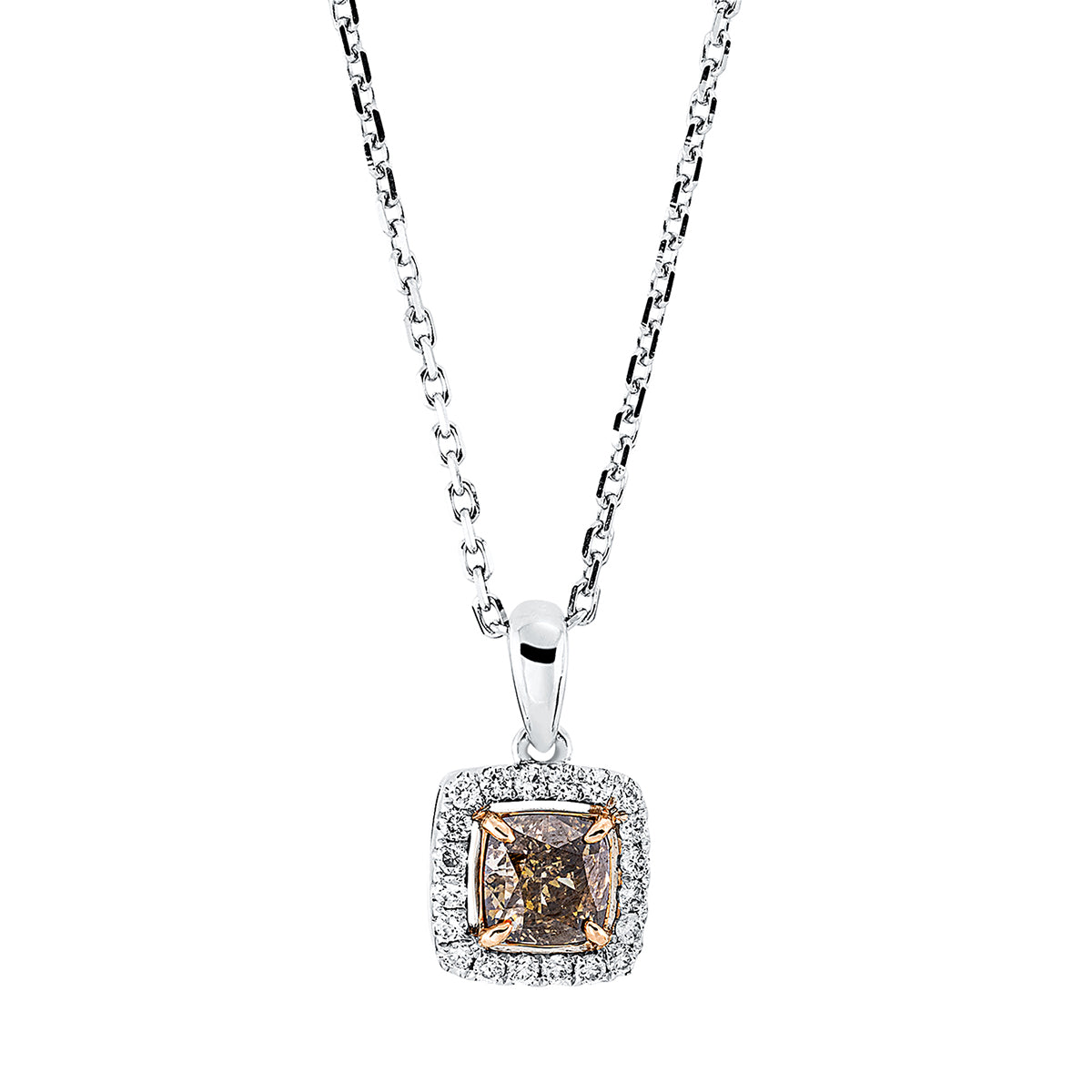 Farbiger Diamant Collier - 4L303