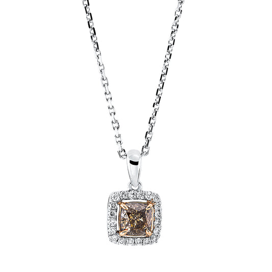 Farbiger Diamant Collier - 4L303