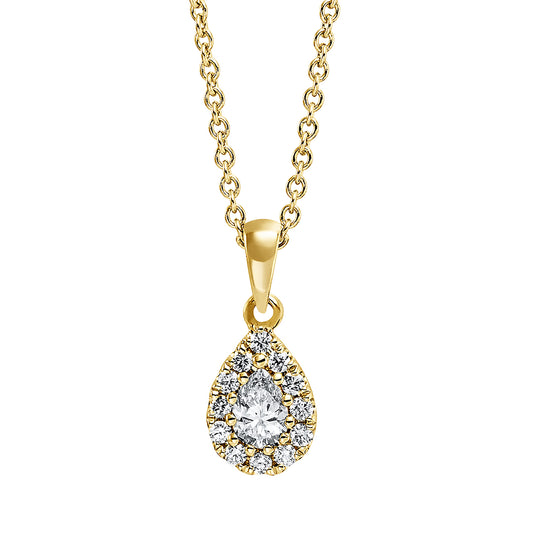 Solitaire mit Besatz Collier - 4L475
