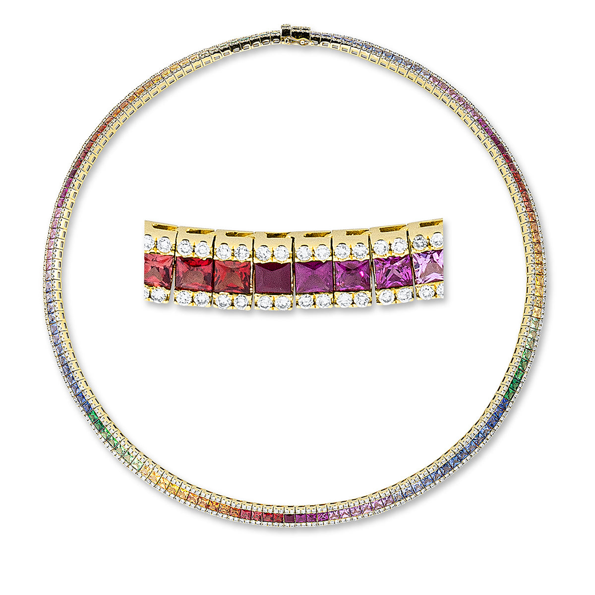 Rainbow & Multicolor Collier - 4L706