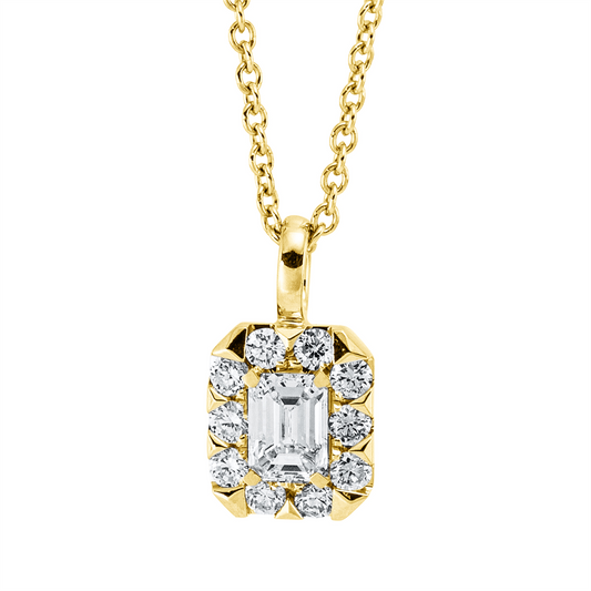 Solitaire mit Besatz Collier - 4M349