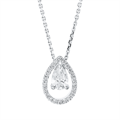 Solitaire mit Besatz Collier - 4M704
