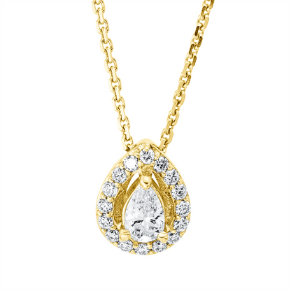 Solitaire mit Besatz Collier - 4M707