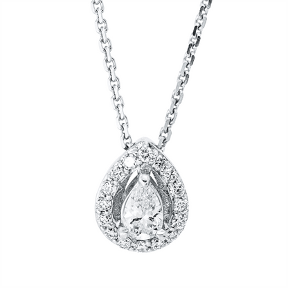 Solitaire mit Besatz Collier - 4M707