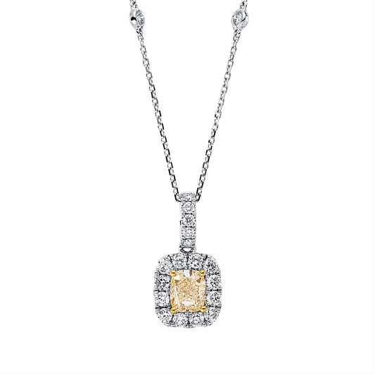 Farbiger Diamant Collier - 4N328