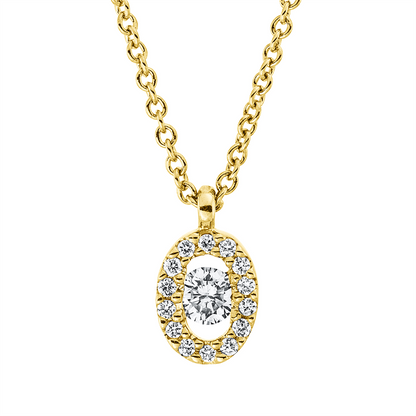 Solitaire mit Besatz Collier - 4N750