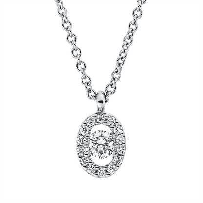 Solitaire mit Besatz Collier - 4N750