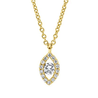 Solitaire mit Besatz Collier - 4N751