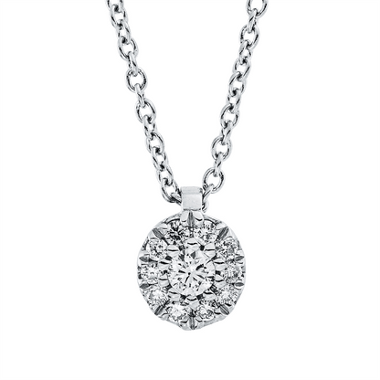 Solitaire mit Besatz Collier - 4N860