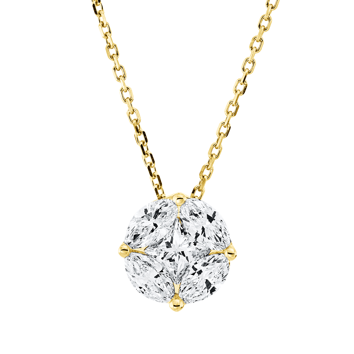 Baguette Illusion Collier - 4O477