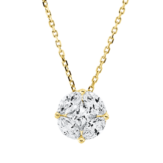 Baguette Illusion Collier - 4O477
