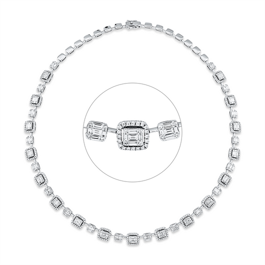 Baguette Illusion Collier - 4O514