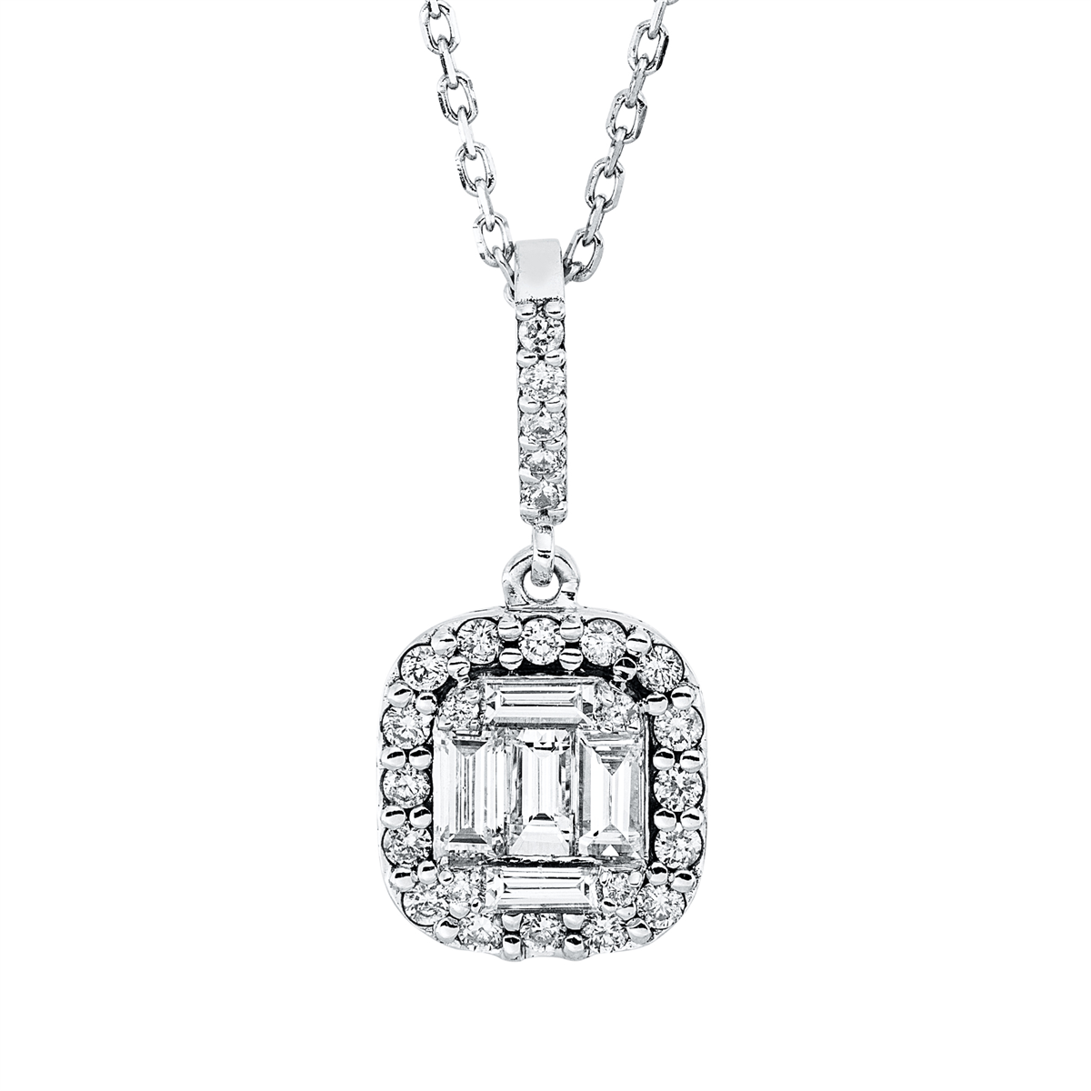 Baguette Illusion Collier - 4O752