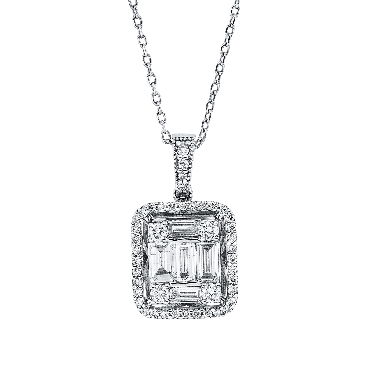 Baguette Illusion Collier - 4O754
