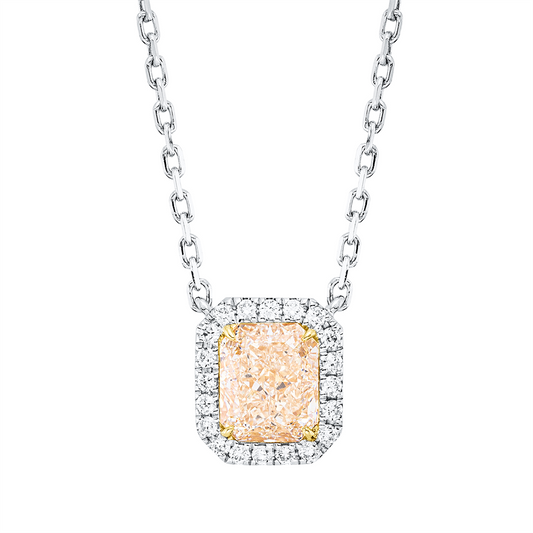Farbiger Diamant Collier - 4P203