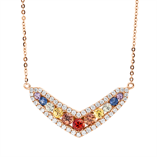 Rainbow & Multicolor Collier - 4P399