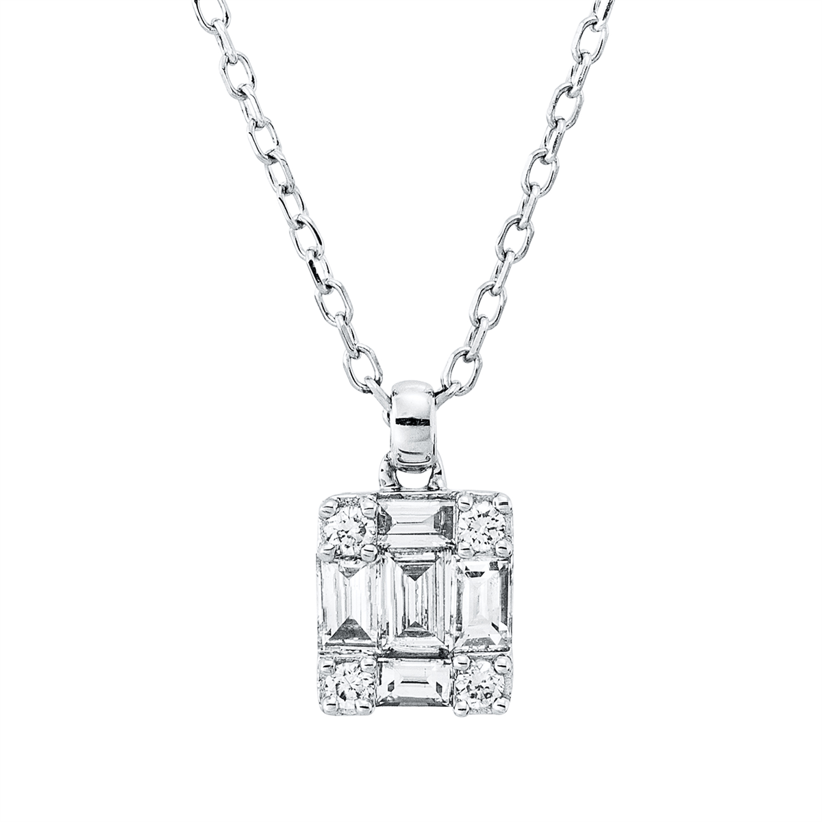 Baguette Illusion Collier - 4P767