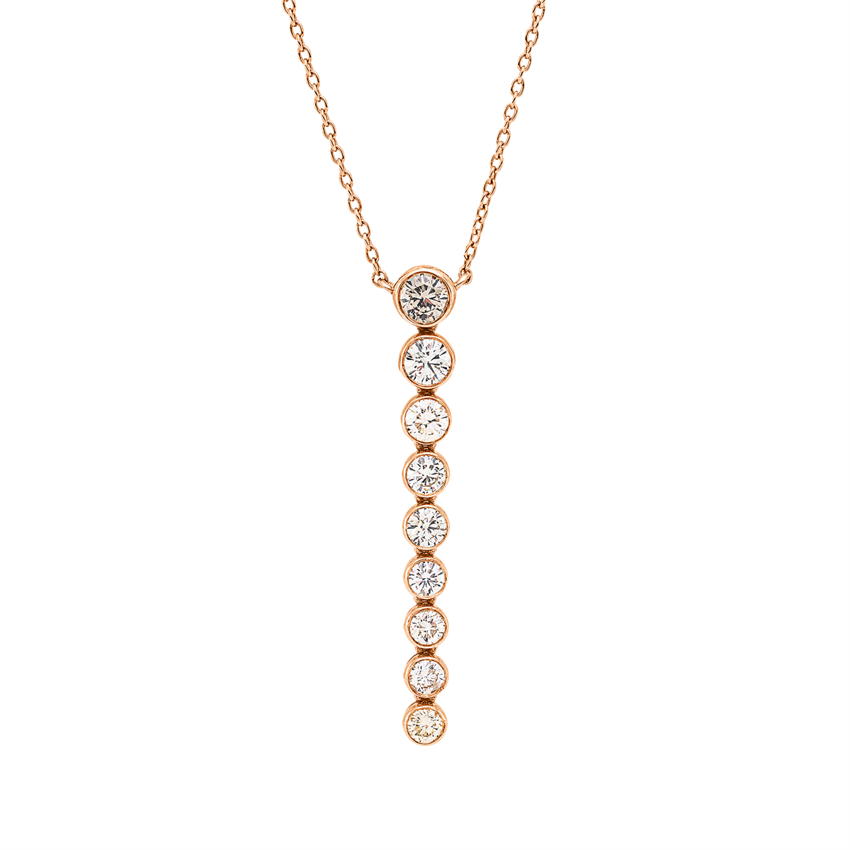 Farbiger Diamant Collier - 4P952