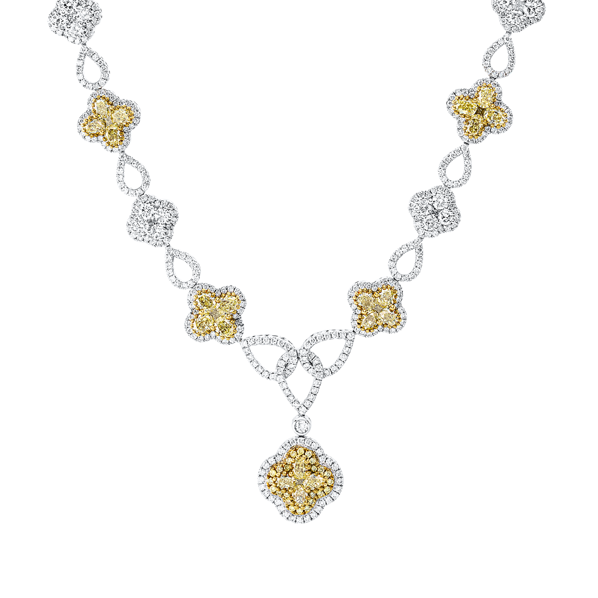 Farbiger Diamant Collier - 4Q213