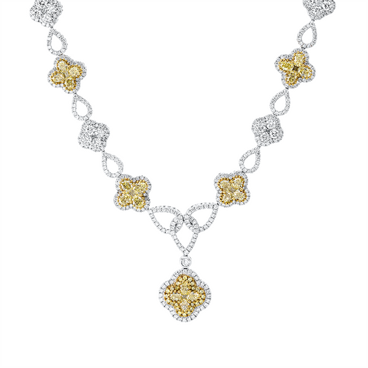 Farbiger Diamant Collier - 4Q213