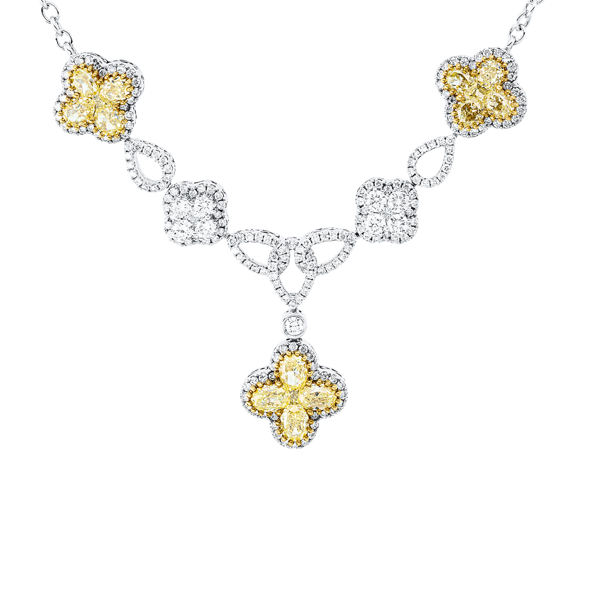 Farbiger Diamant Collier - 4Q215