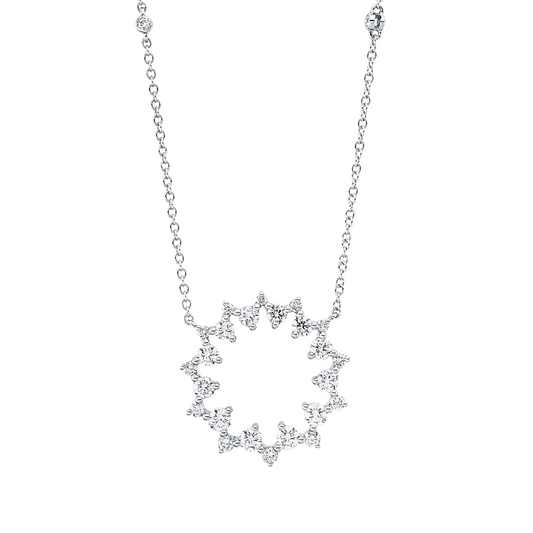 Mehrfachsteinbesatz Collier - 4Q448