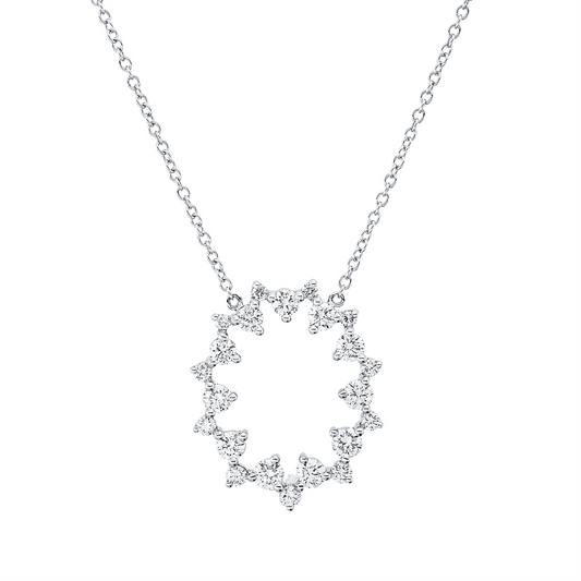 Mehrfachsteinbesatz Collier - 4Q451