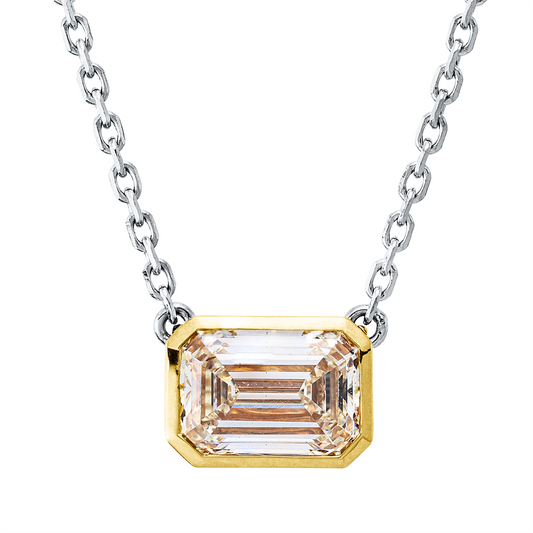 Farbiger Diamant Collier - 4Q543