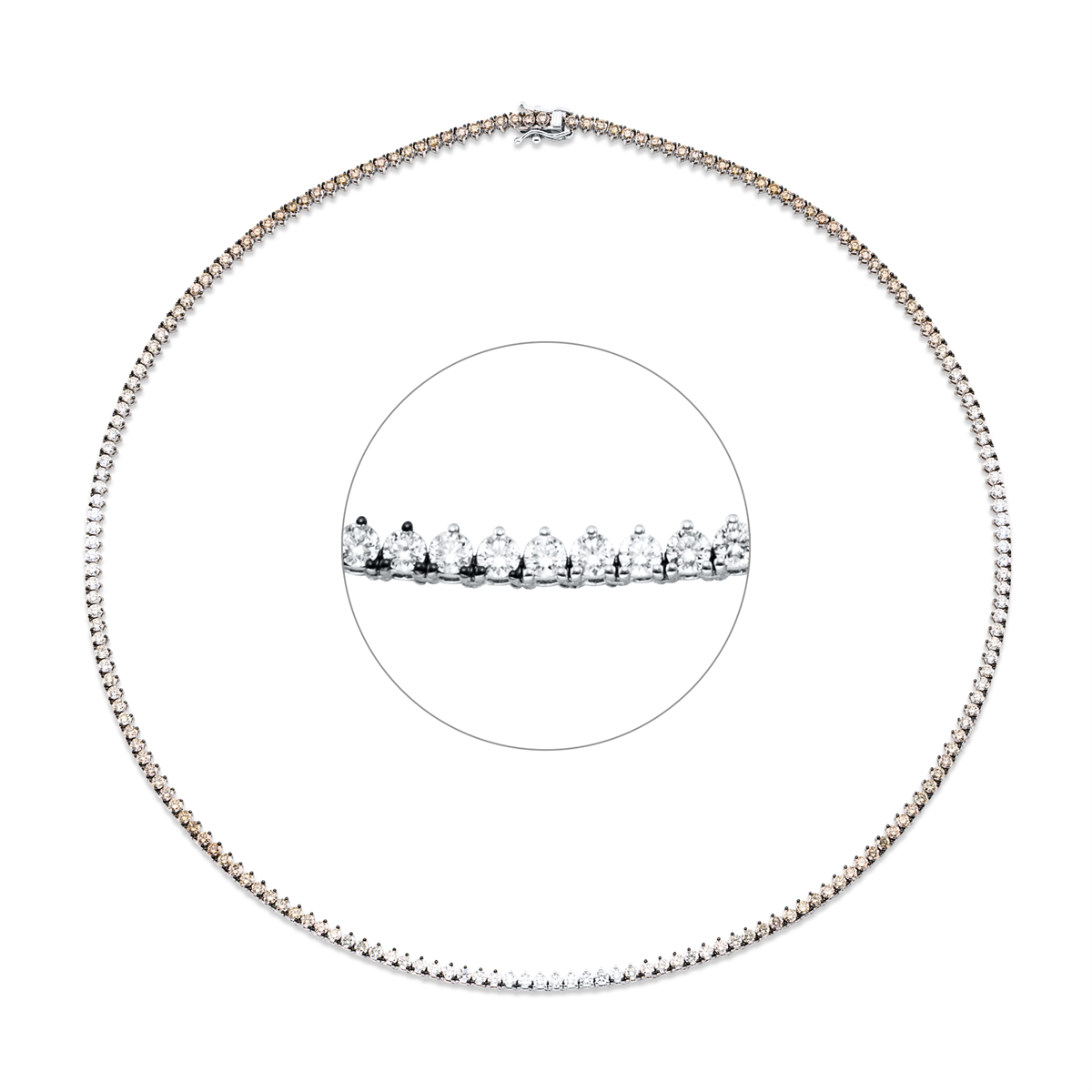 Farbiger Diamant Collier - 4Q992