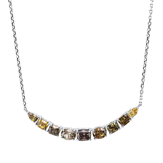 Farbiger Diamant Collier - 4R102