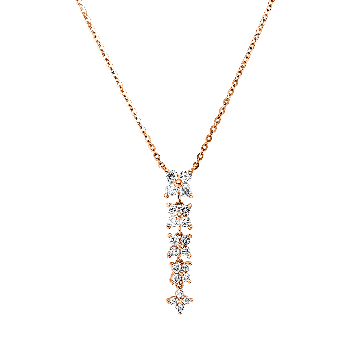Mehrfachsteinbesatz Collier - 4R104