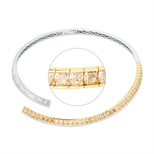 Farbiger Diamant Collier - 4R145