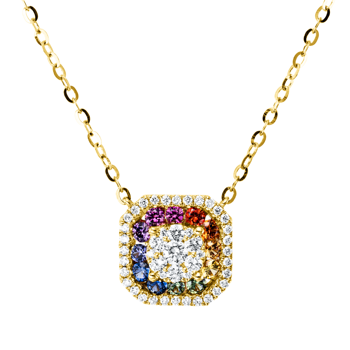Rainbow & Multicolor Collier - 4R159