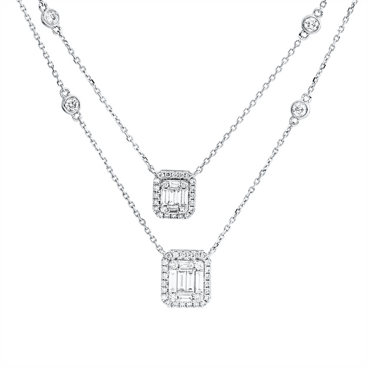 Baguette Illusion Collier - 4R680