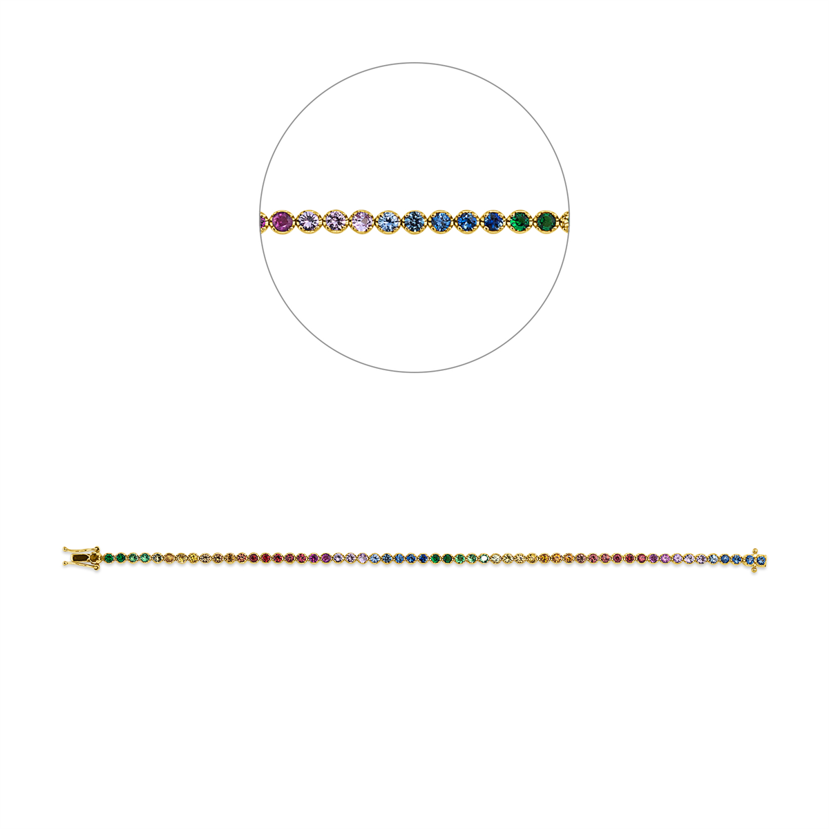 Rainbow & Multicolor Armband - 5C735