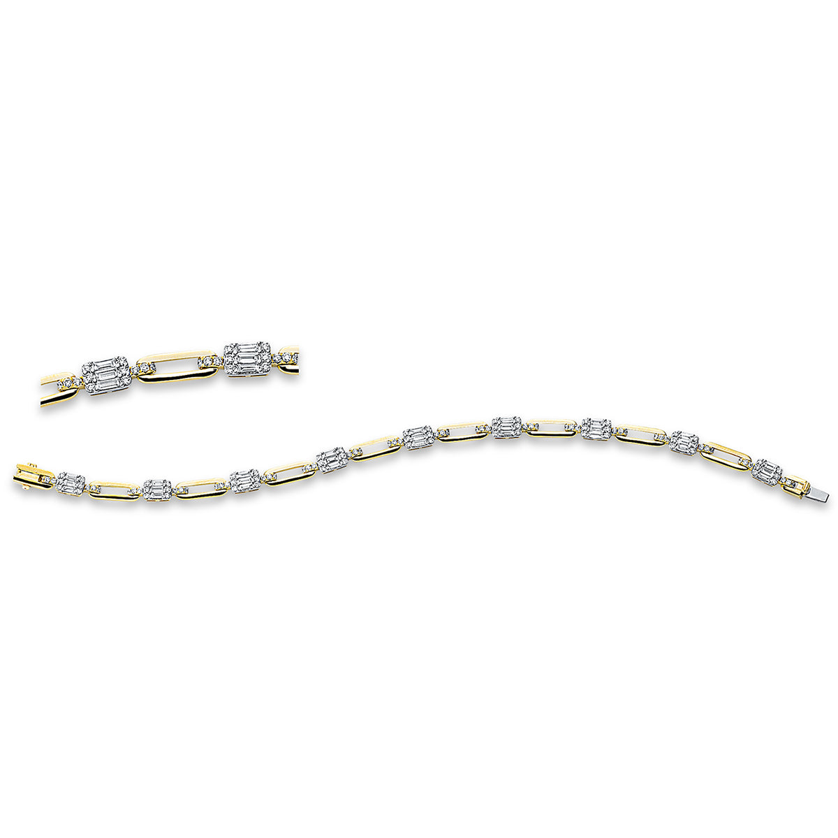 Baguette Illusion Armband - 5D957