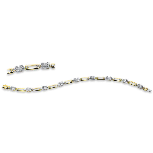Baguette Illusion Armband - 5D957