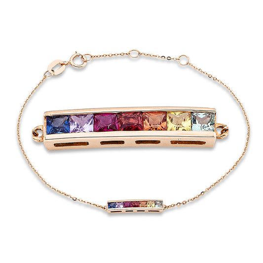 Rainbow & Multicolor Armband - 5E082