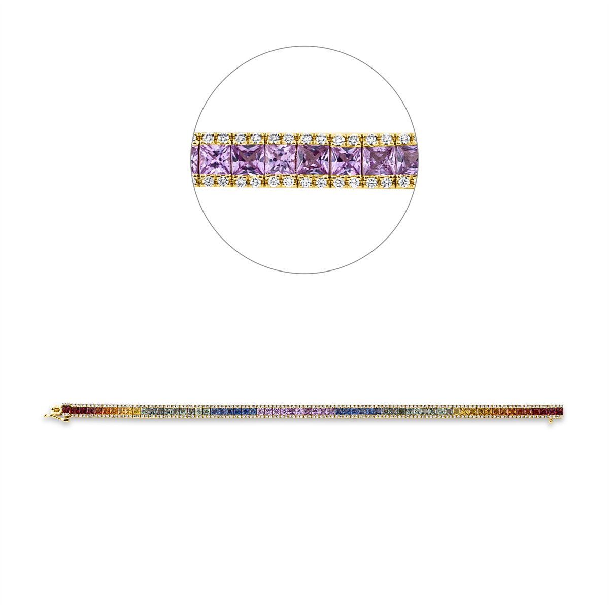 Rainbow & Multicolor Armband - 5E307