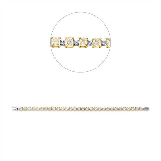 Farbiger Diamant Armband - 5E899