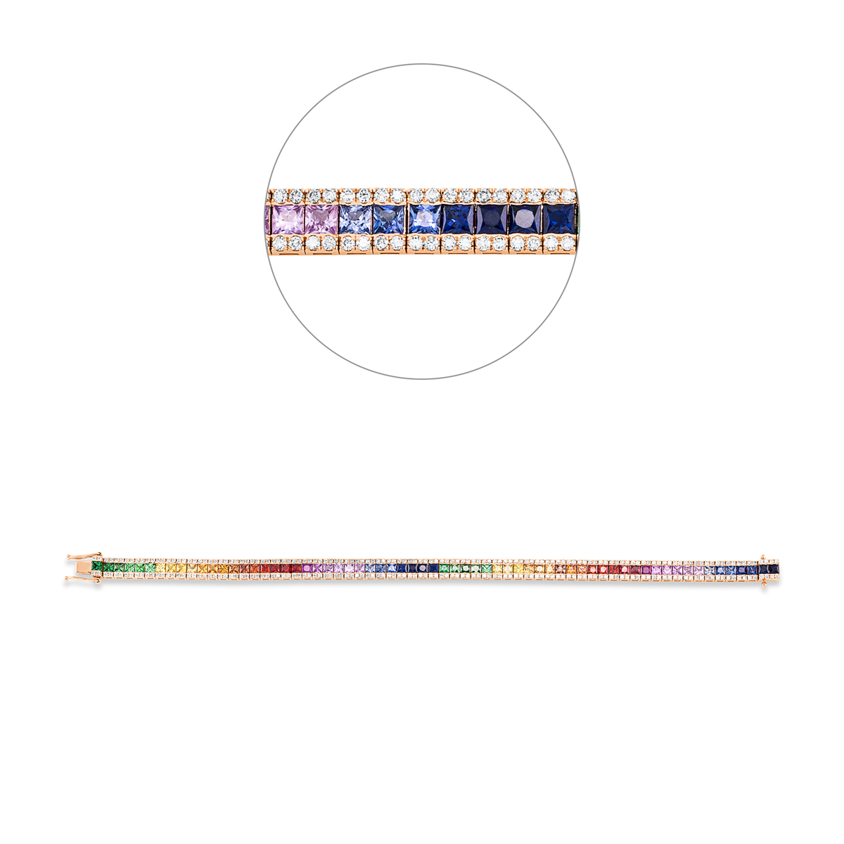 Rainbow & Multicolor Armband - 5F206