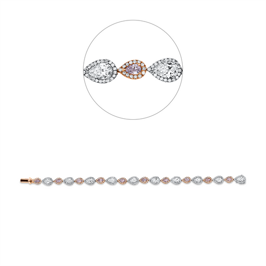 Farbiger Diamant Armband - 5F501